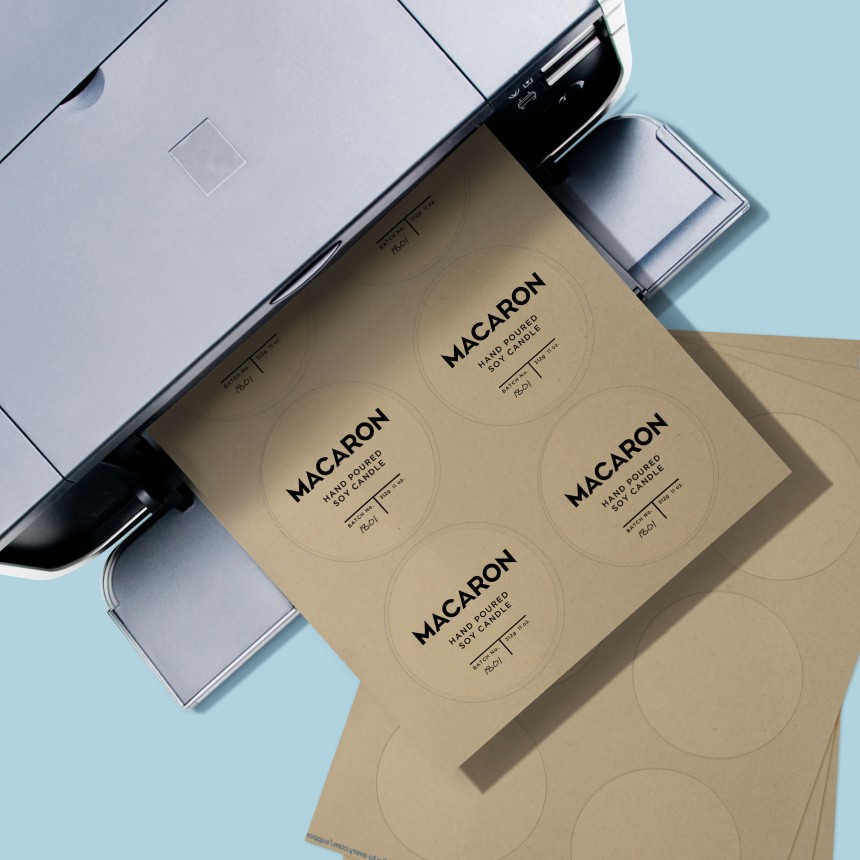 Printable Blank Brown Kraft Paper Labels Avery UK Avery