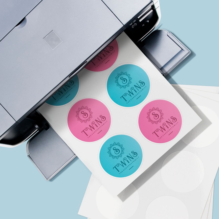 Blank Round Labels