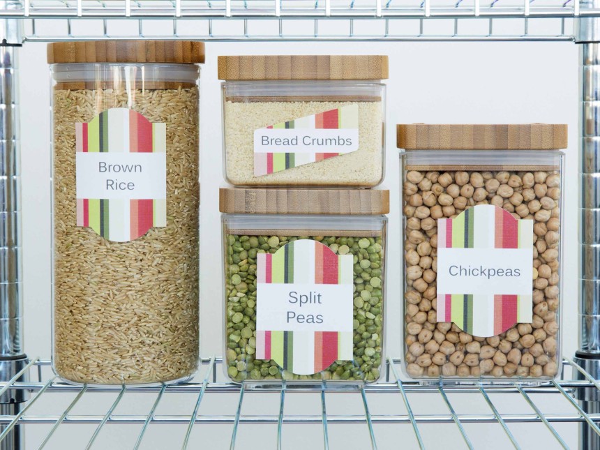 Label your cupboard's jars with Avery Labels