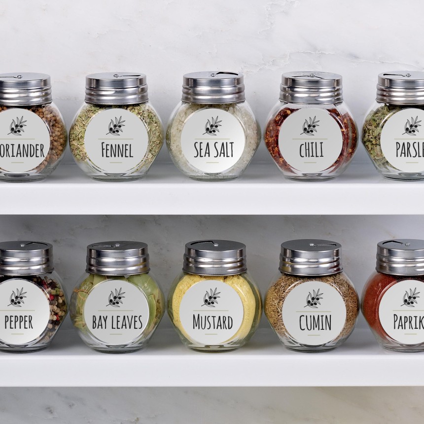 Organise your herbs and spices with Avery labels