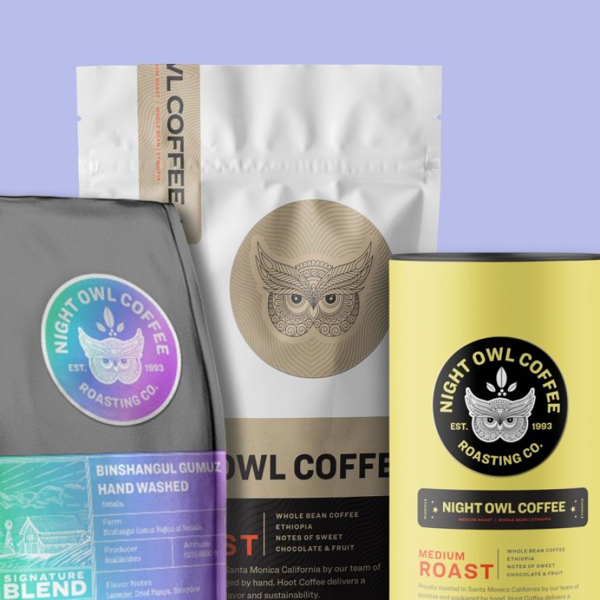 Avery Product Labels with Owl Design
