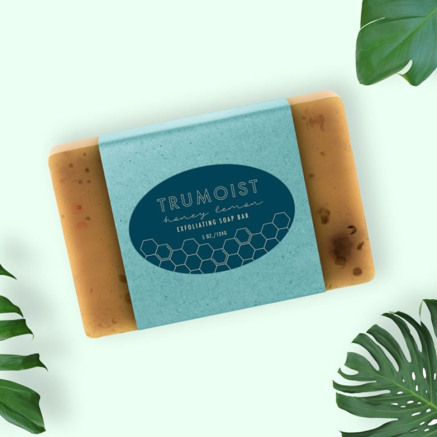 Honeycomb Soap Design on an Avery Label