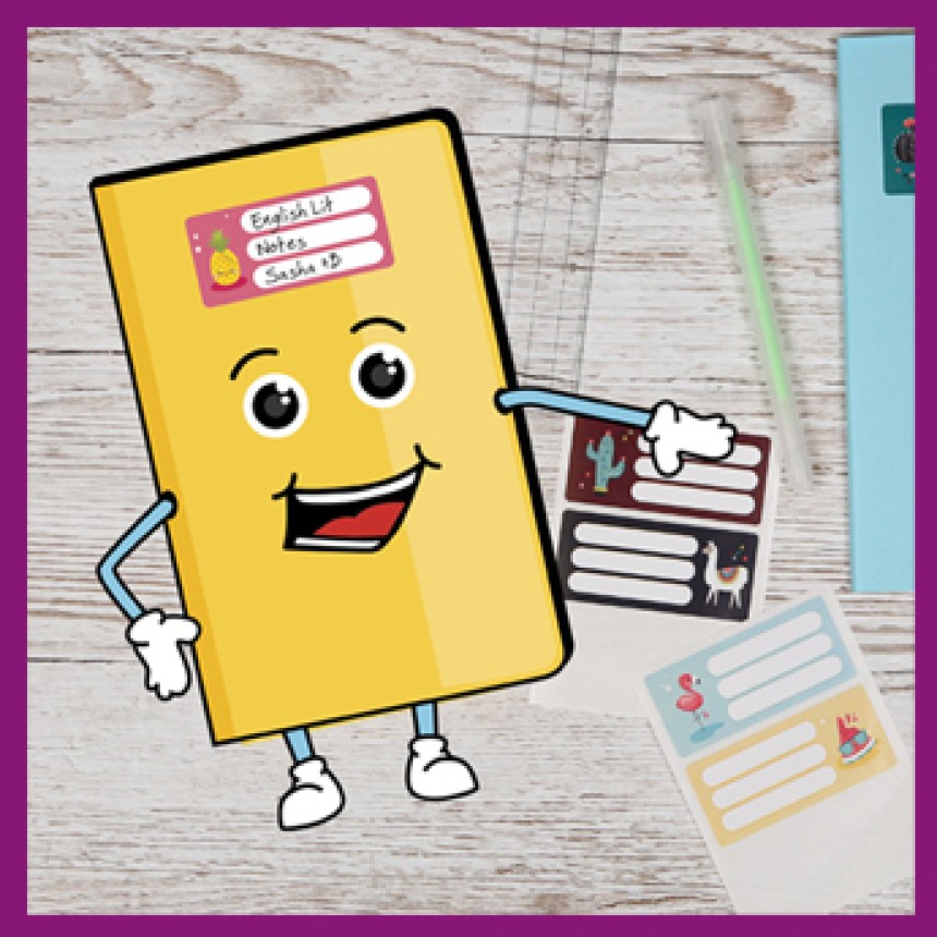 Avery Exercise Book Labels for school