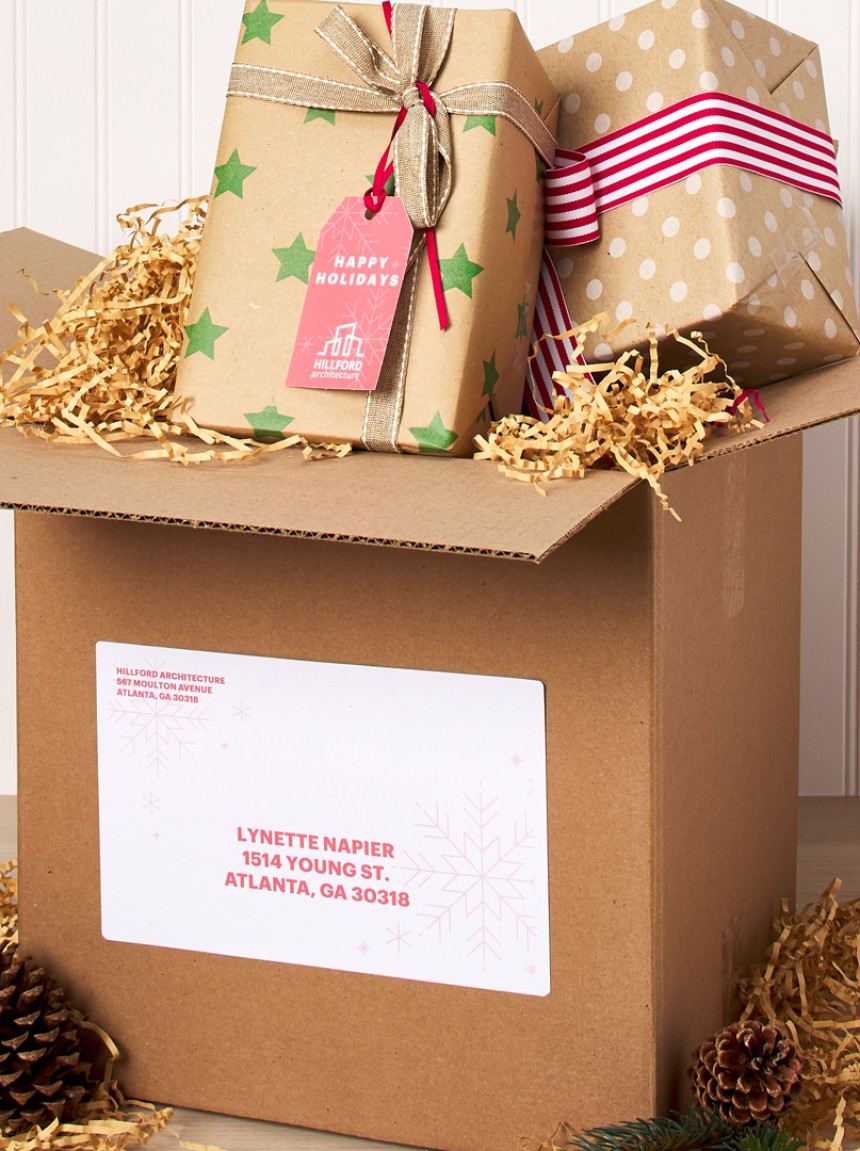 Christmas Posting Parcels Avery
