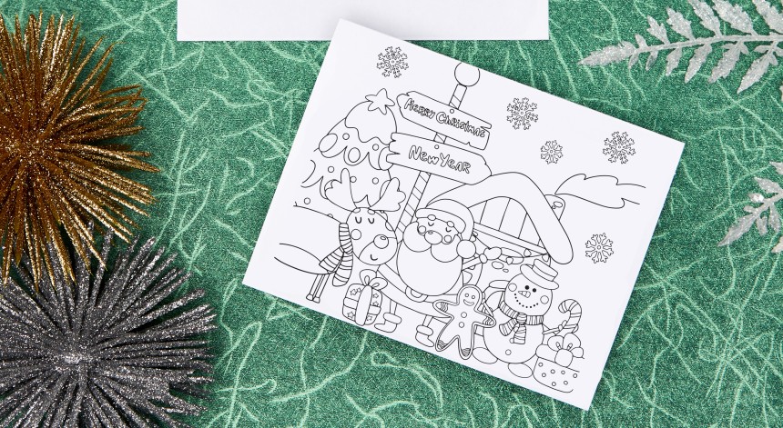 christmas 2020_christmas cards_diy cards_colouring in cards
