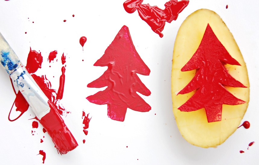 christmas 2020_christmas cards_diy gifts_potato print cards