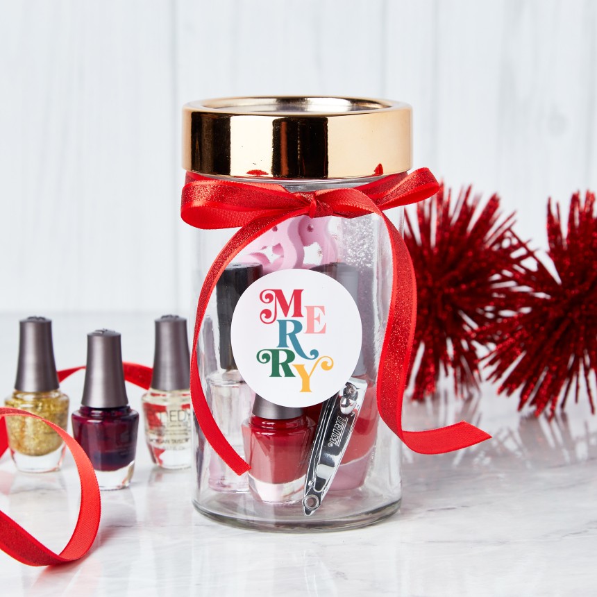 christmas 2020_last minute gifts_diy gifts_mani-pedi jar gift