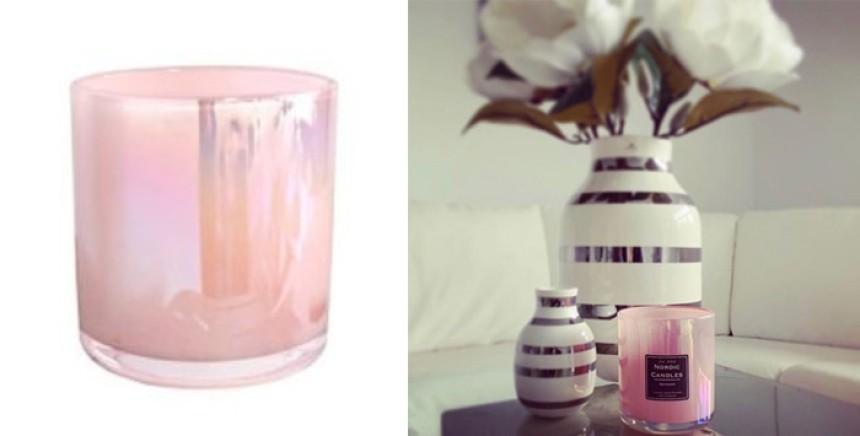 London Luxury Candle Pink