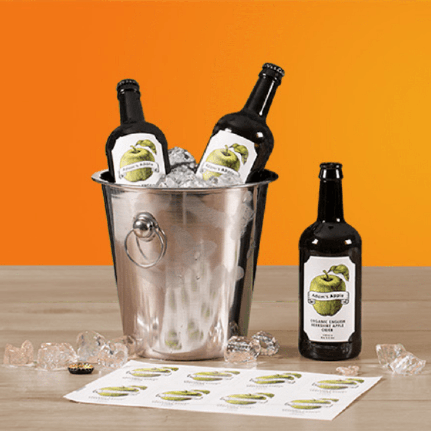 Waterproof beer plaque labels