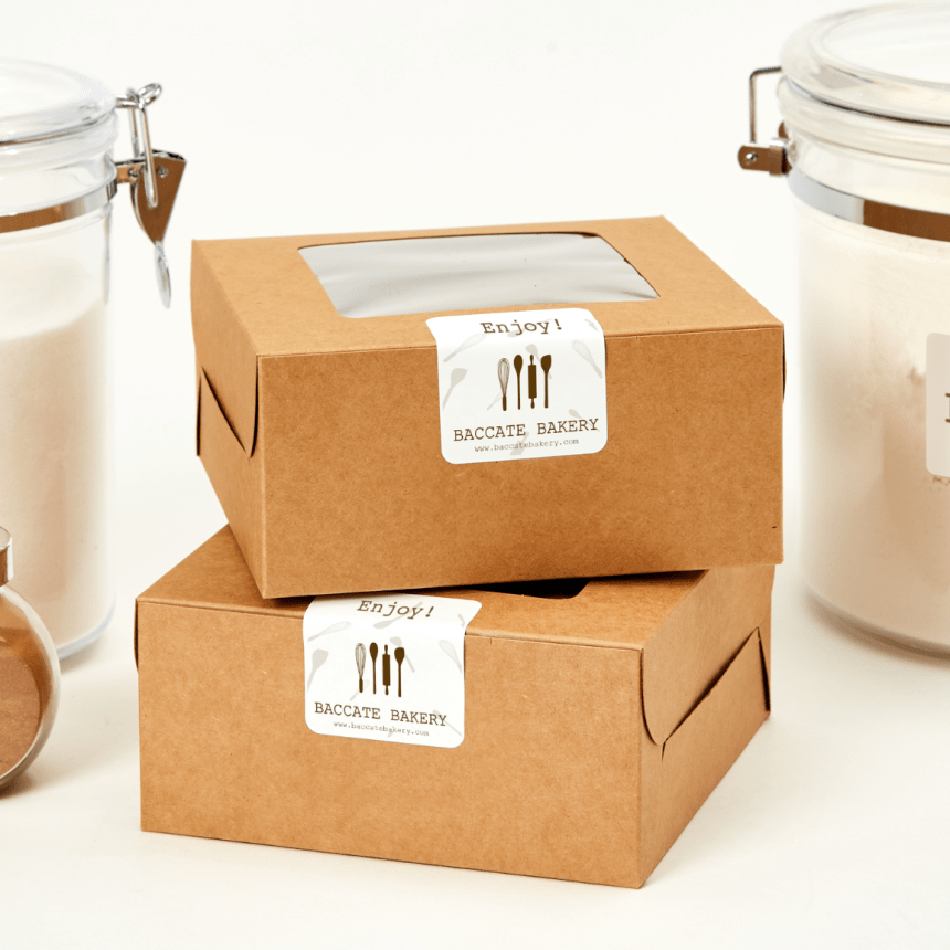 Brownie box label