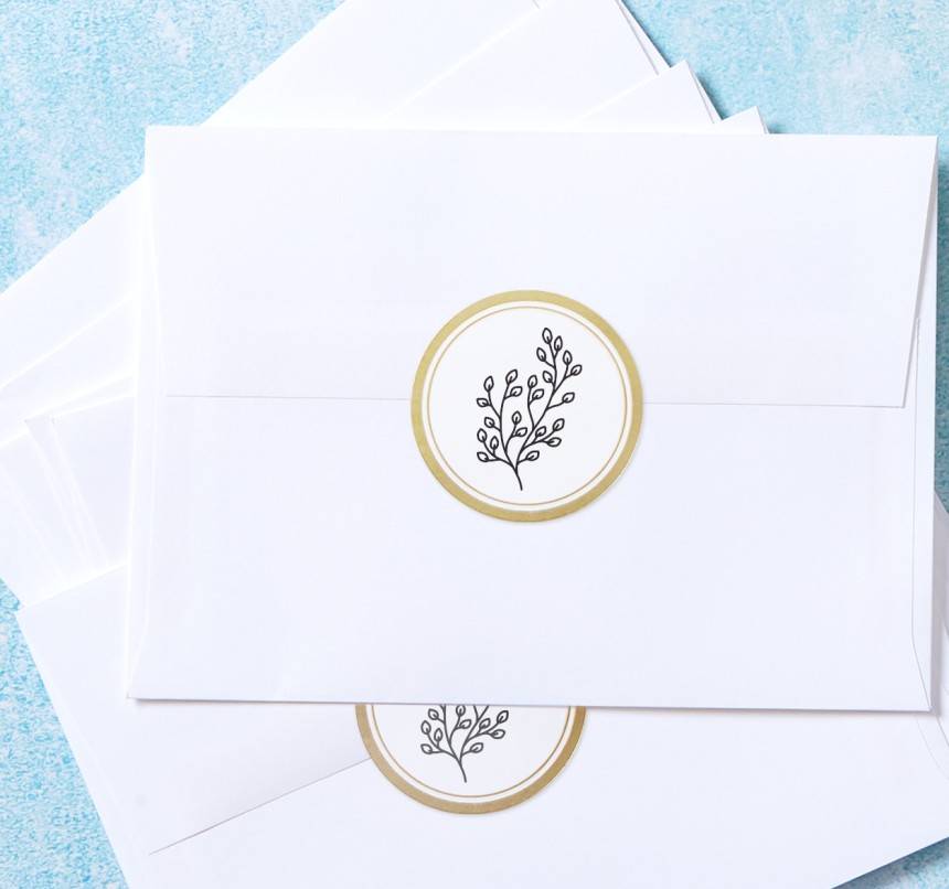 Avery wedding invitation envelope seal stickers