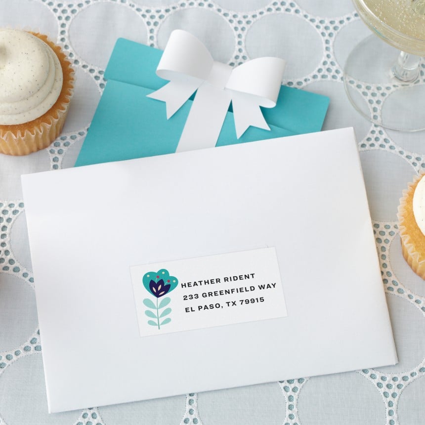 Print your own personalised wedding invitation & RSVP labels Avery