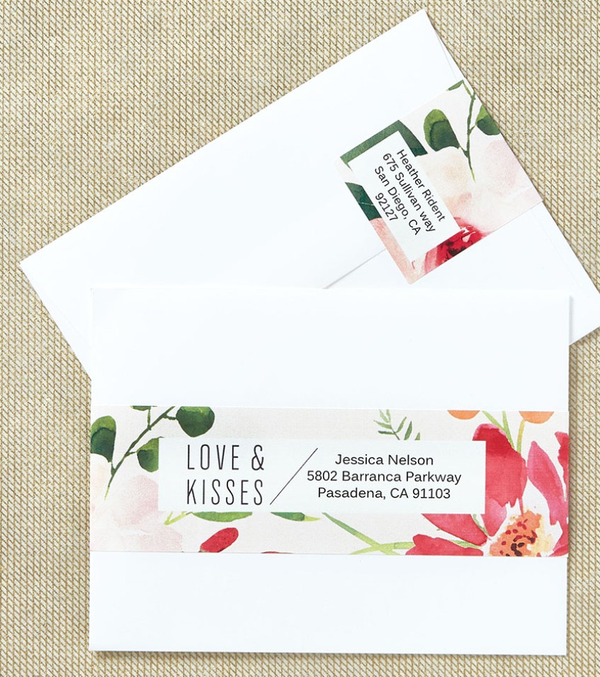 Print your own personalised wedding invitation & RSVP labels Avery