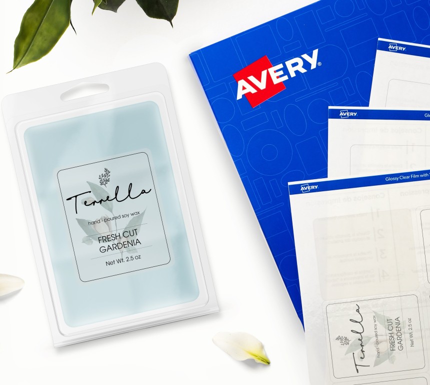 wax melts label template diy product sticker minimalist design wax