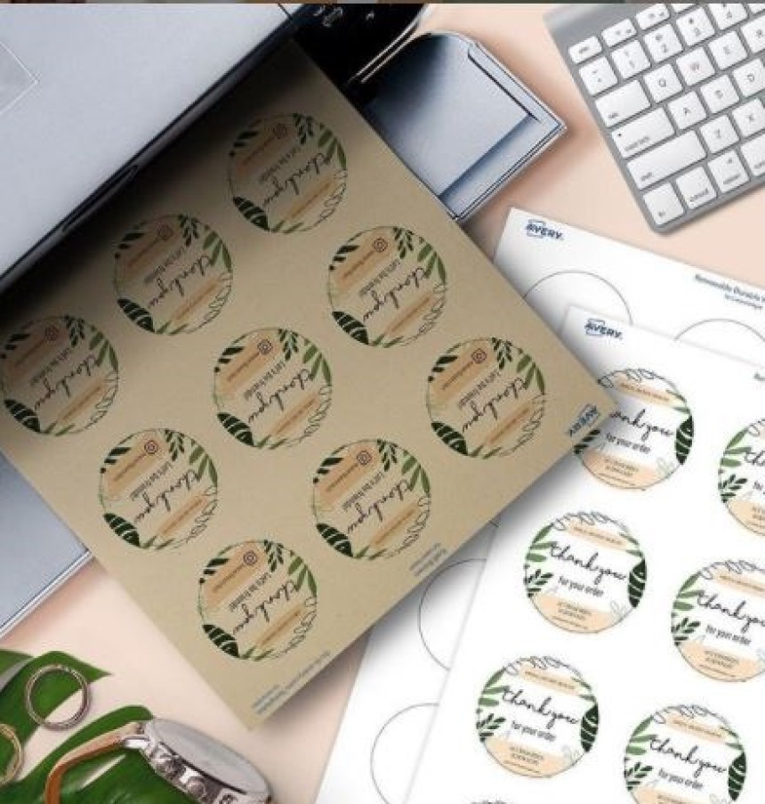 Avery Blank Thank You Stickers & Labels