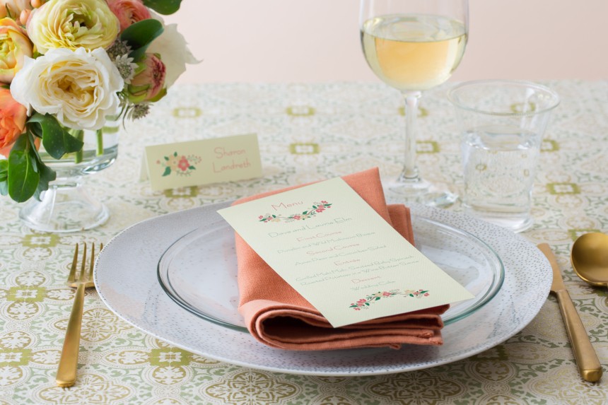 seating at wedding stationery