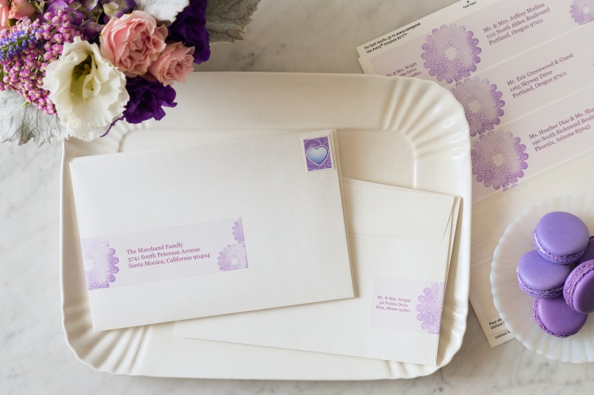 wedding wraparound stationery