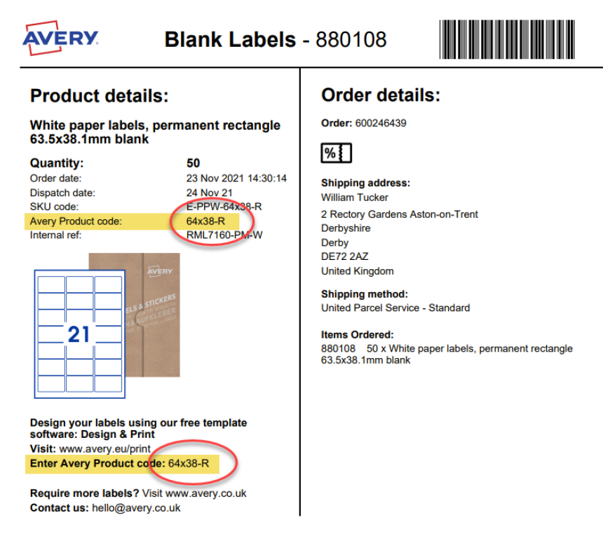 Avery Software Codes | Avery