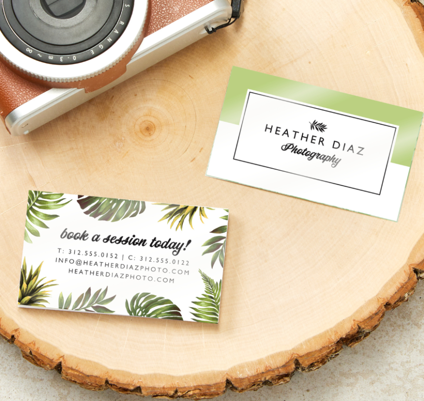 business cards log