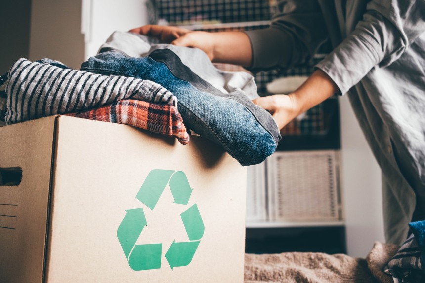 Green month recycle clothes