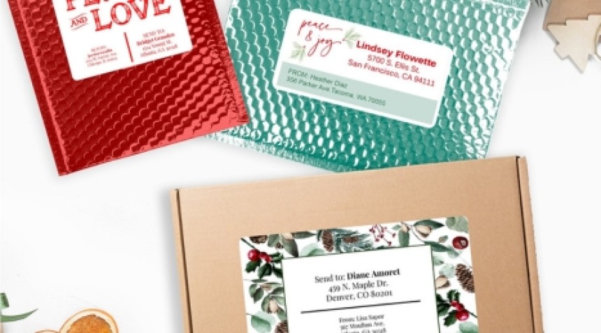 Festive Shipping Labels