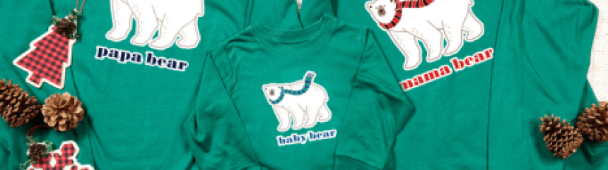 Fabric Transfer PJ'S christmas