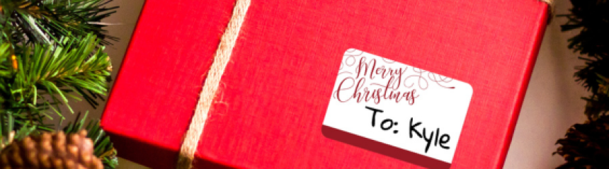 Christmas Box with Label