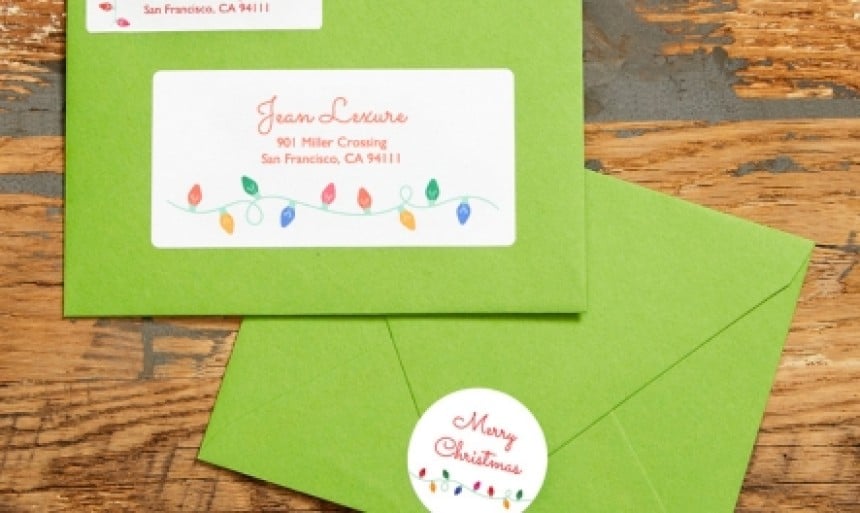 Christmas Printable Envelope Seals