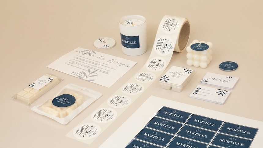 Avery Candle Range of Custom Printing