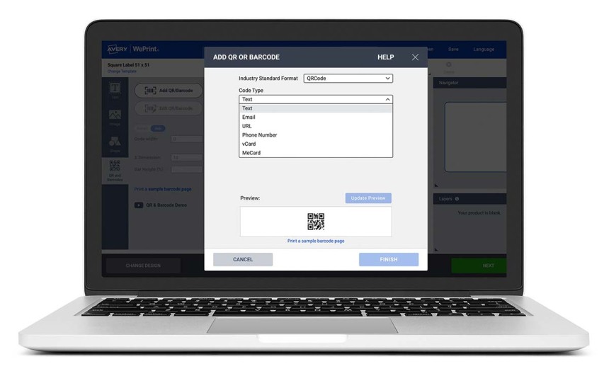 QR code formats