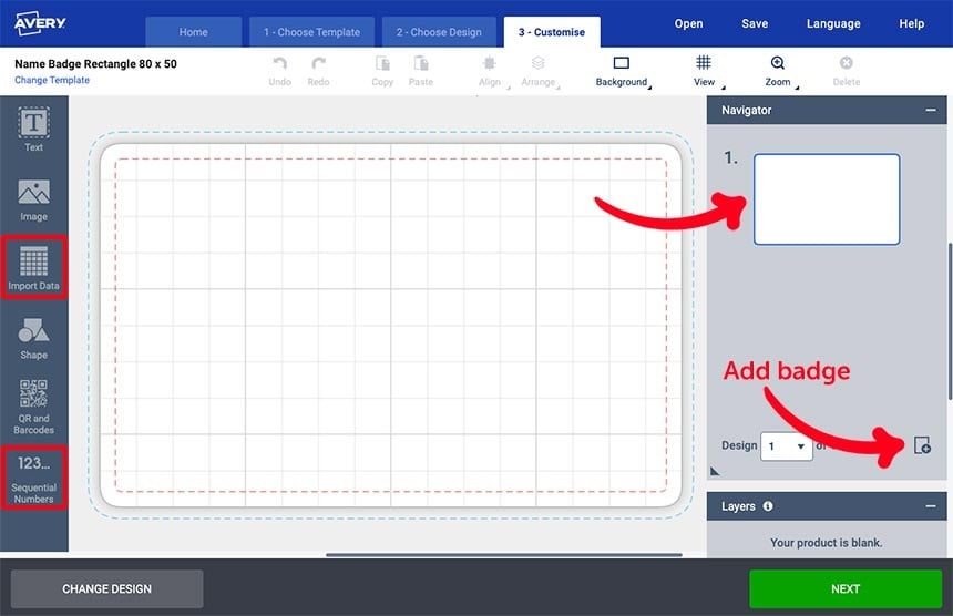 Import Data Tab