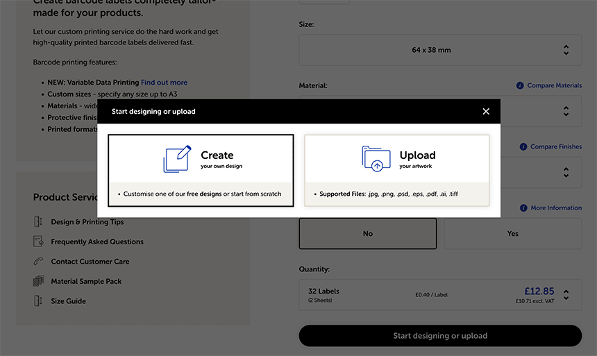 create option in configurator
