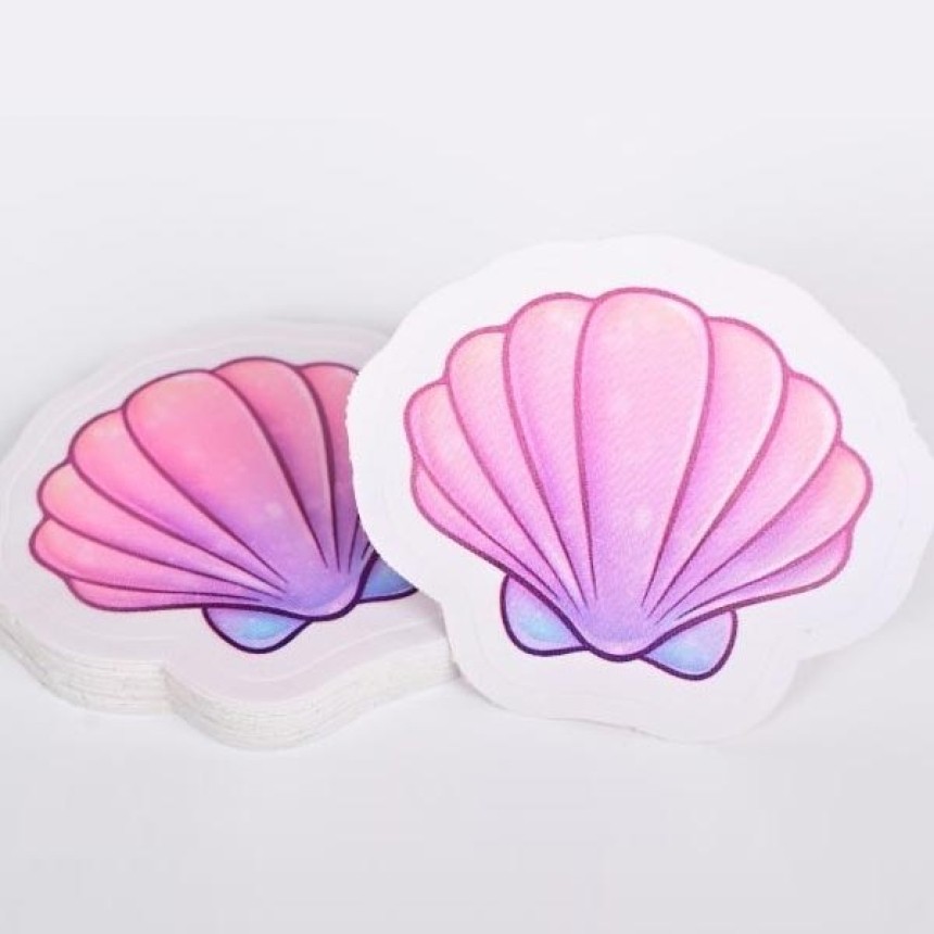 Silk fabric stickers