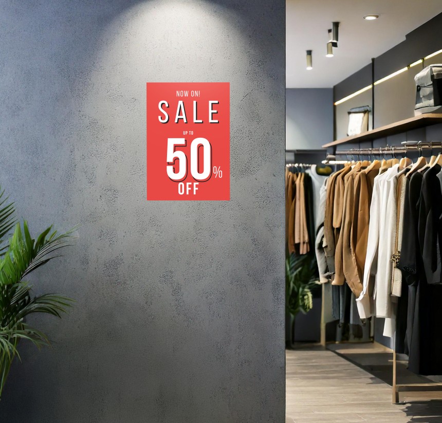 label with sale promotion
