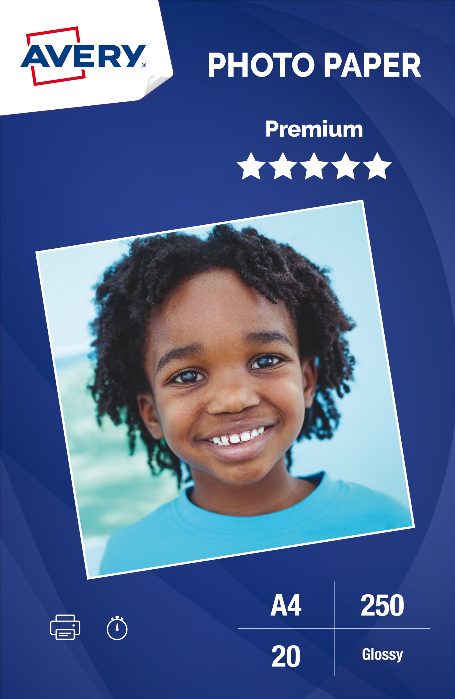 Premium Glossy Photo Paper 2555C.UK Avery