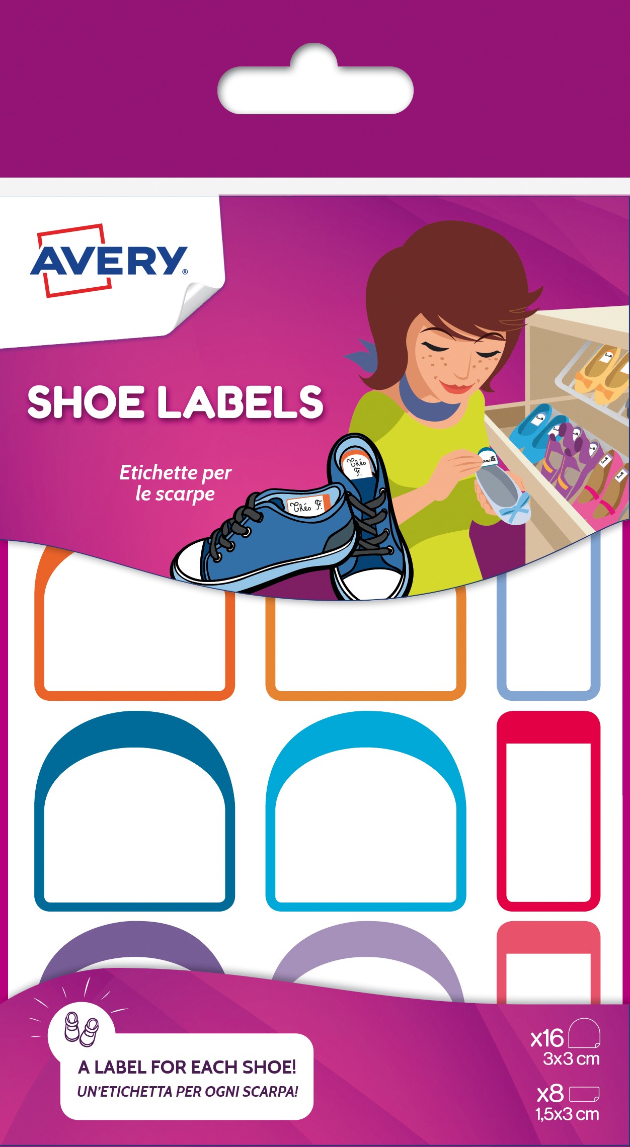 Stick in Shoe Labels | CHAUS12.UK | Avery