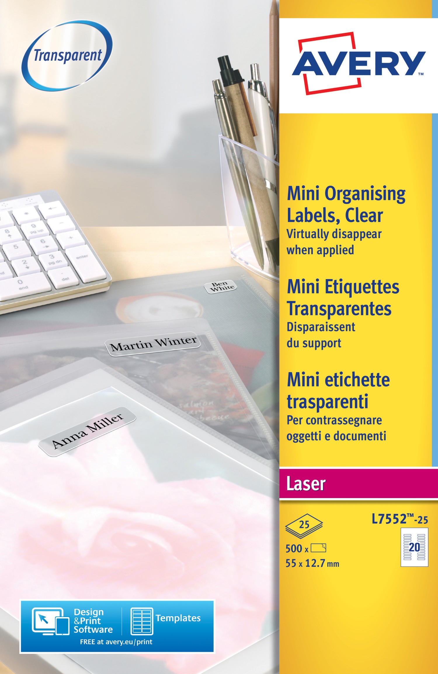 Mini Multipurpose Labels | L7552-25 | Avery