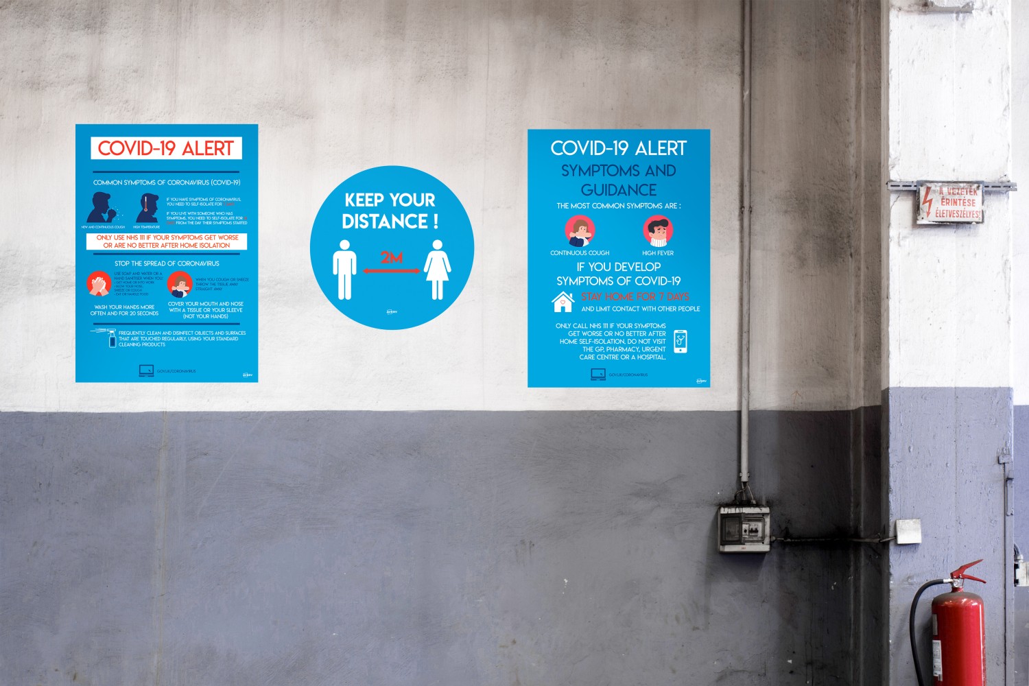 A3 Business Guidelines COVID-19 Label Sign | COVBGA3 | Avery