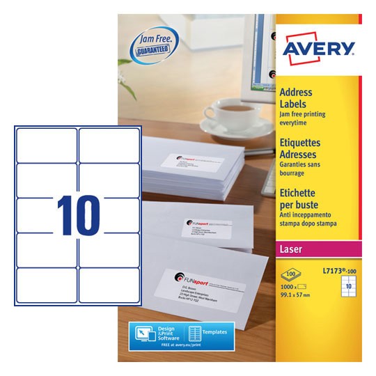 Address Labels | L7173-100 | Avery