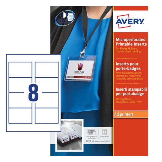 Name Badge Inserts L7418 25 Avery