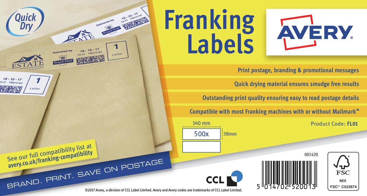 Franking Labels | FL01 | Avery