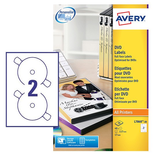 DVD Labels | L7860-20 | Avery