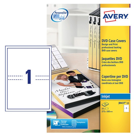 dvd case inserts j8437 25 avery