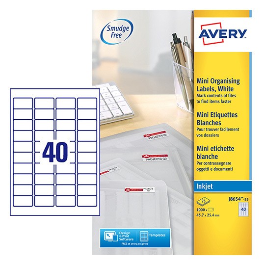 Mini Address Labels | J8654-25 | Avery