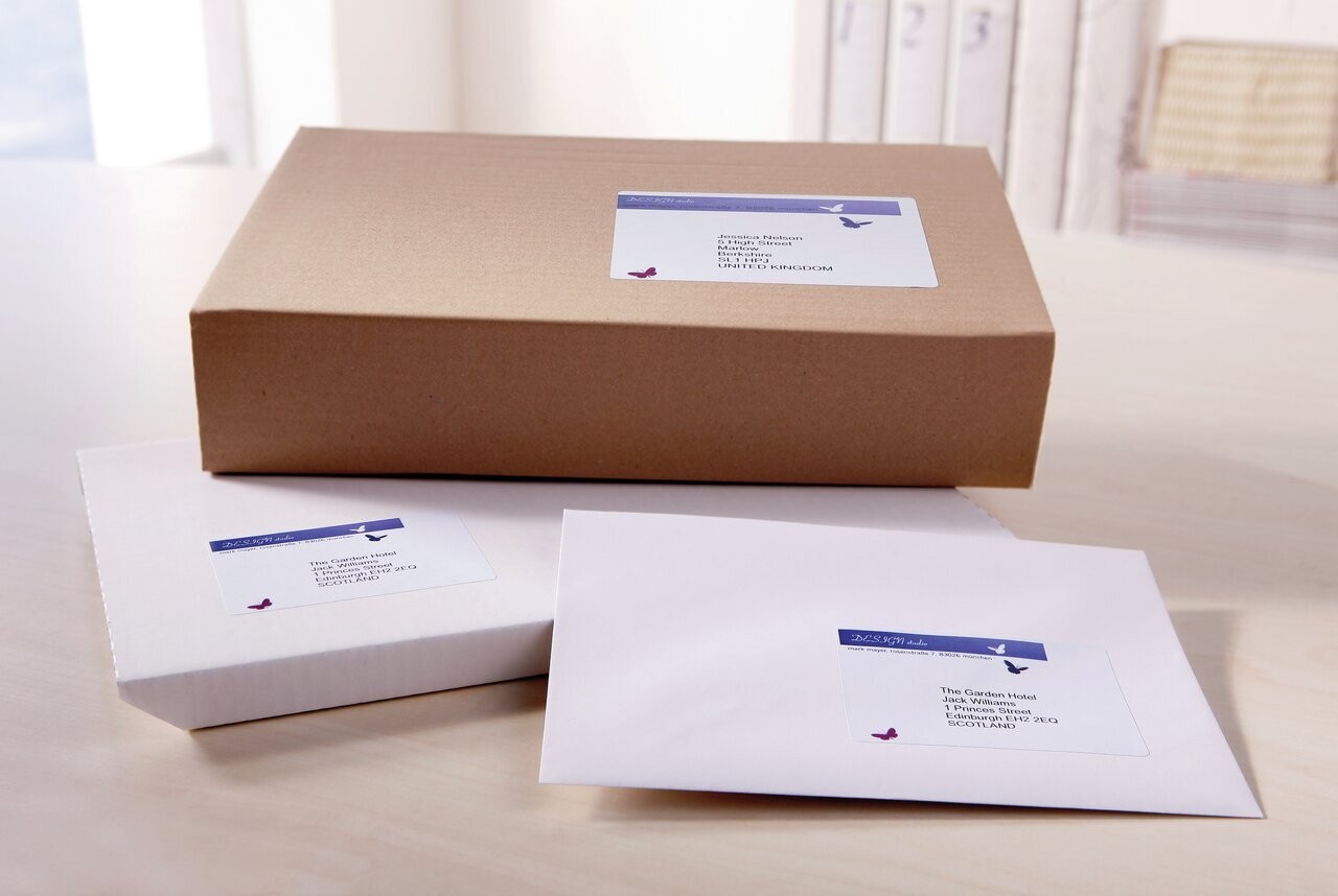 Avery l7165 parcel labels template