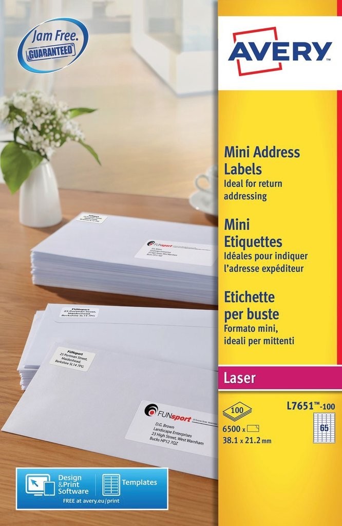 Mini Address Labels | L7651-100 | Avery