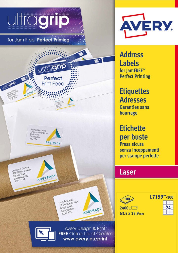 Address Labels L7159 100 Avery address-labels-with-quickpeel-ultragrip-l7159-100-avery