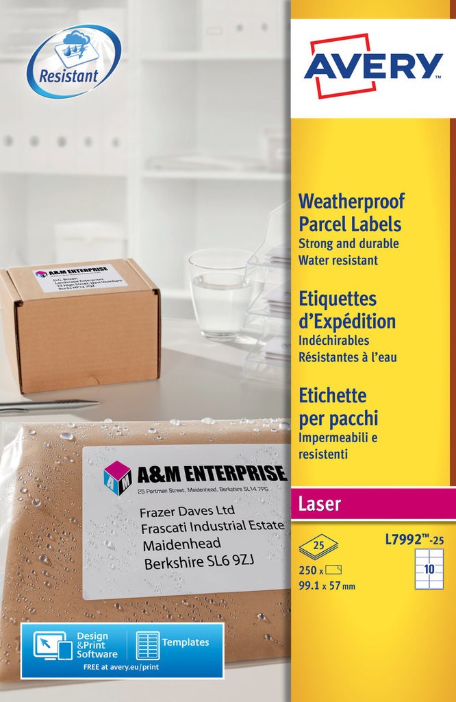 Parcel Labels | L7992-25 | Avery