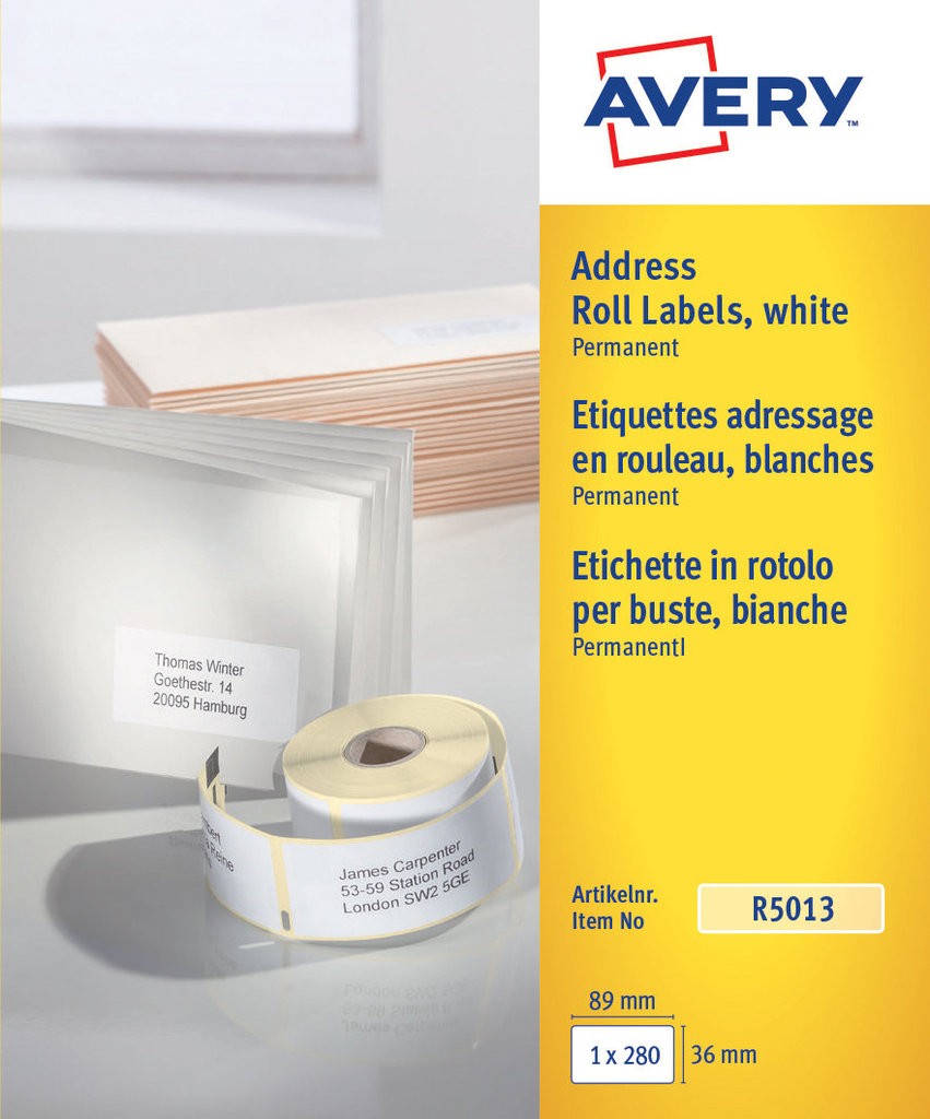 Personal Printer Address Labels | R5013 | Avery