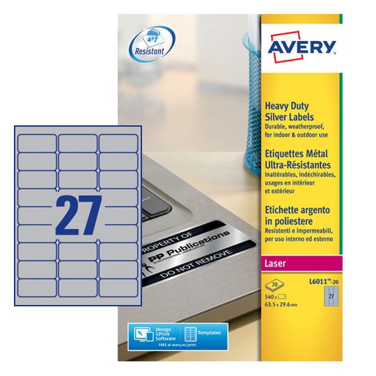 Heavy duty labels | L6011-20 | Avery